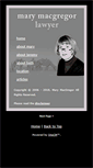 Mobile Screenshot of marymacgregor.ca