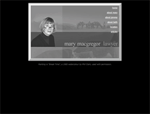 Tablet Screenshot of marymacgregor.ca